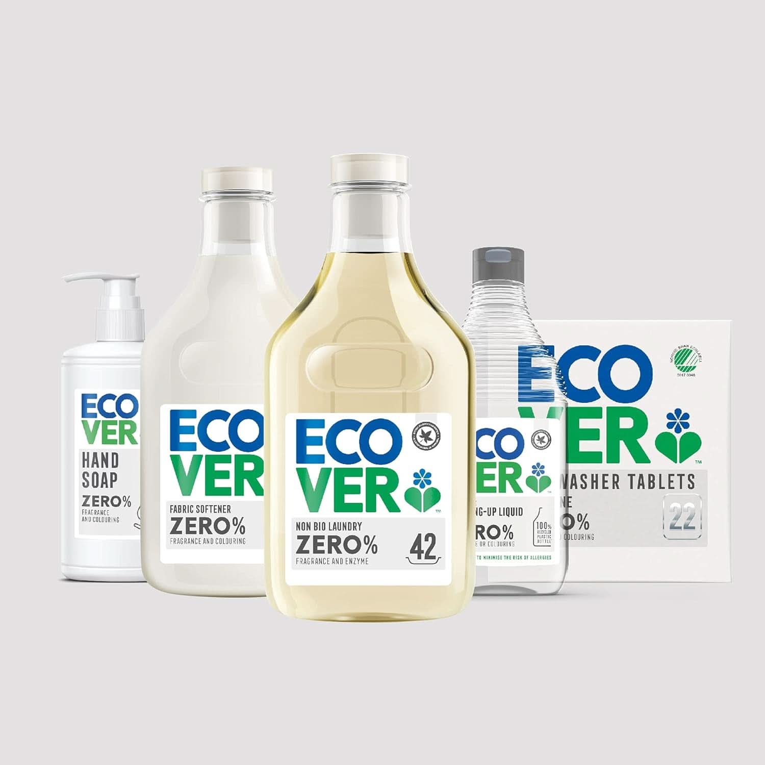 Ecover ZERO All-In-One, kapsułki do zmywarki (25 tabletek/500 gramów) Detergenty kuchenne Naty Shop