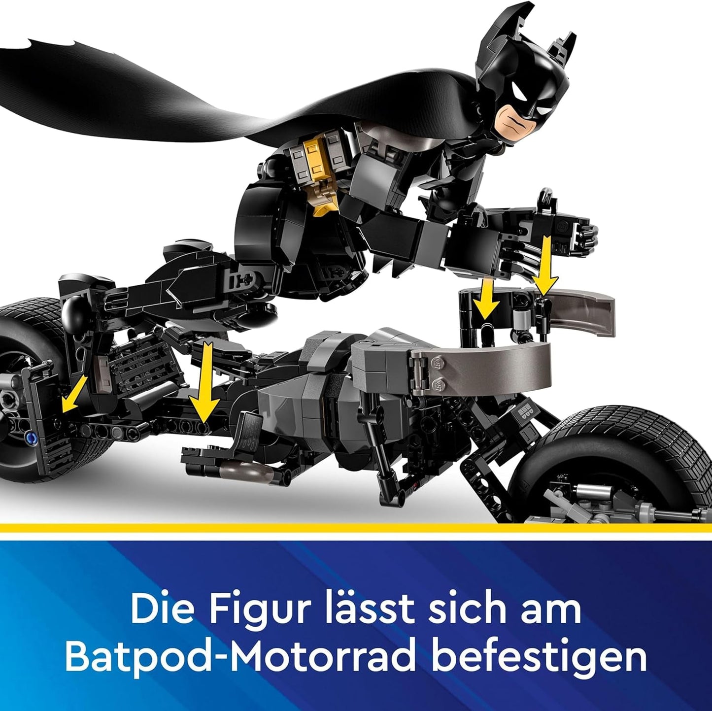 LEGO DC Batman: klocki konstrukcyjne Batman z Batpodem, zabawka z filmu o superbohaterach, zestaw przygodowy dla dzieci, prezent dla chłopców i dziewcząt 76273 Zestawy do budowania Kup w sklepie LEGO