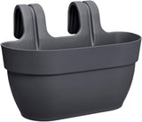 elho Vibia Campana Easy Hanger M 36 - Doniczka na balkon i na zewnątrz - Ø 36,0 x wys. 26,5 cm - Czarny/Antracyt