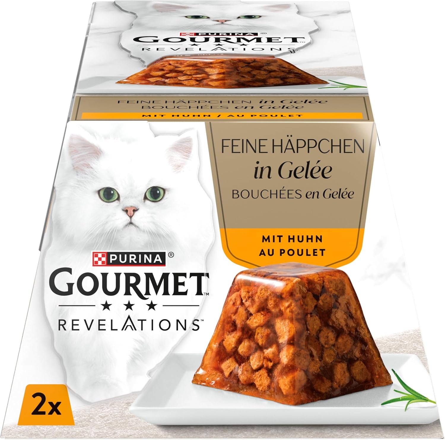 Revelations, Katzenfutter nass w Gelée, mit Huhn, opakowanie 24er (24 x 57g)