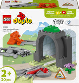 LEGO DUPLO Tunel i tory kolejowe — zestaw rozszerzający, prezent dla małych dzieci, zachęca do zręczności, zestaw dla fanów pojazdów od 2 lat, kreatywna zabawka edukacyjna 10425 Zestawy do budowania Besuche den LEGO-Store
