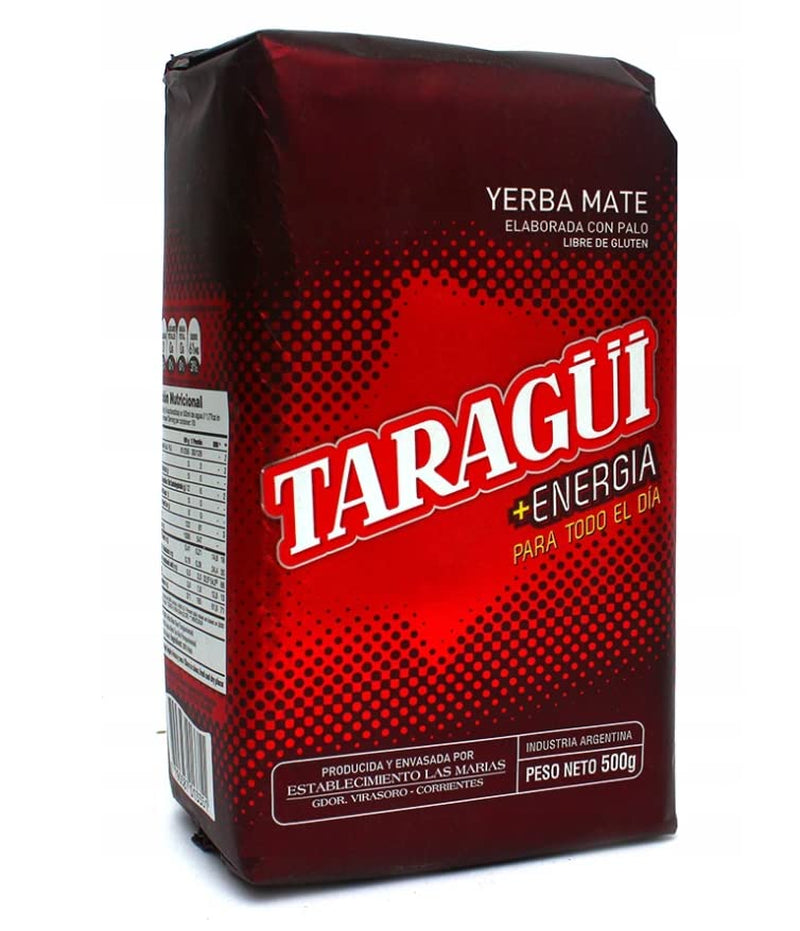 Zestaw do herbaty z kofeiną Mate Energy | Yerba Mate Taragui Herbata energetyczna 500 g | Herbata z kofeiną | Alternatywa dla napojów kofeinowych i energetycznych | Herbata Yerba Mate z całymi liśćmi 1kg