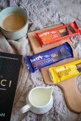 Organiczne jaskry z orzechów laskowych Bett'r Guilt Free. 100% wegańskie, bezglutenowe i bez laktozy - 12 x 39 g