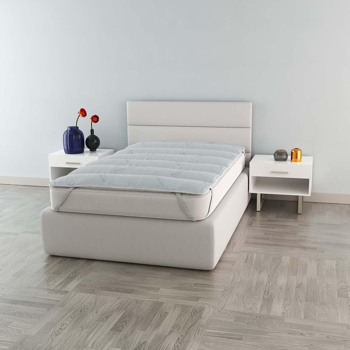 MB Home Italia, Topper, Termokontrola, Podwójny 160X195 Cm Kołdry i kołdry Naty Shop Mały podwójny 120X195 Cm Bioceramika