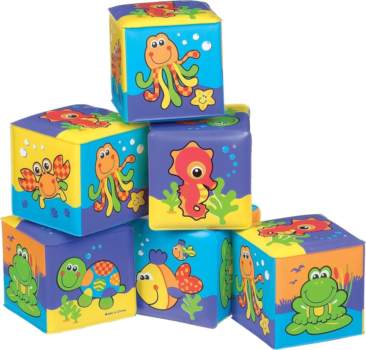 Książeczka do kąpieli Playgro - Zabawki wodne - Zabawki dla dzieci - Zabawki - Maluchy - Zabawki wodne dla dzieci - Książeczka do kąpieli dla dzieci - kolorowe zabawki Bebe Naty Shop Kostka do kąpieli