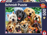 Schmidt Spiele 58390 Selfie pies, układanka 500 elementów Puzzle Naty Shop Domyślny tytuł