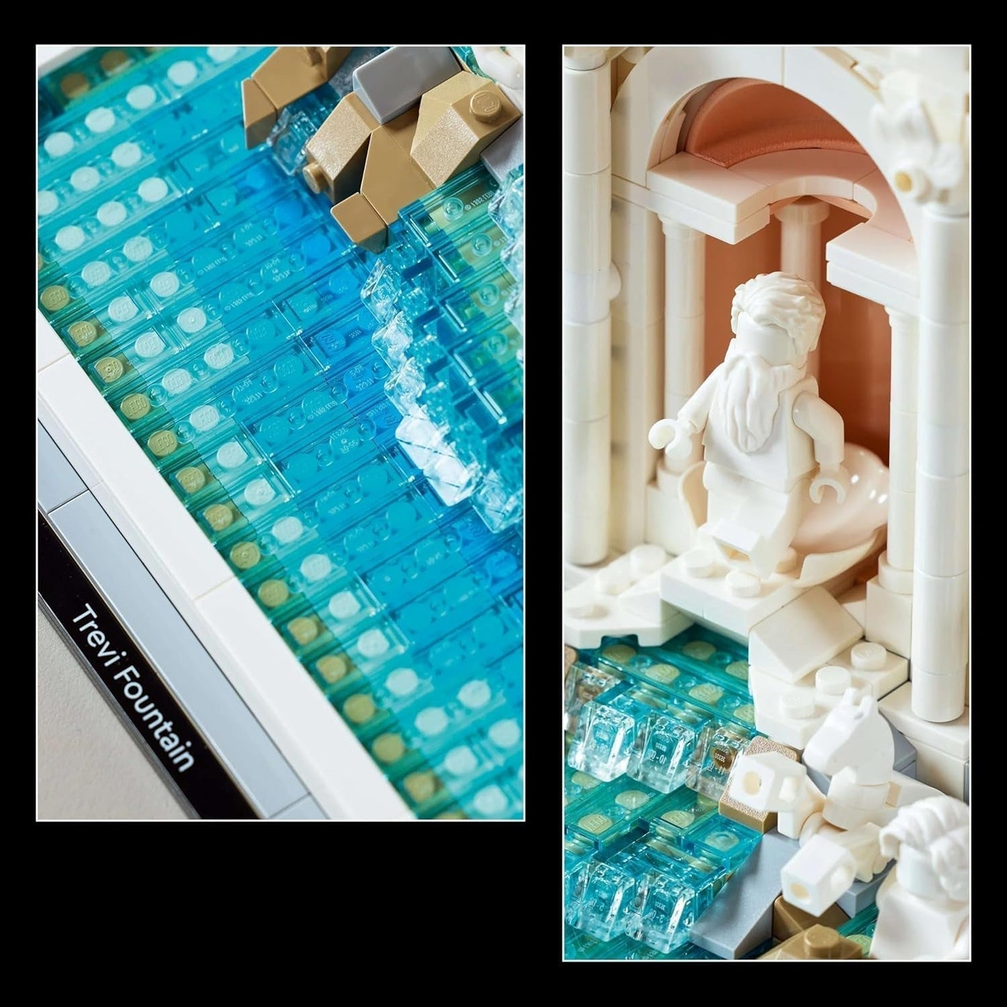 LEGO Architecture Fontanna di Trevi — model zabytku Rzymu z rzeźbami minifigurek — element kolekcji do biura i salonu — prezent dla dorosłych i miłośników architektury 21062 Zestawy do budowania Besuche den LEGO-Store