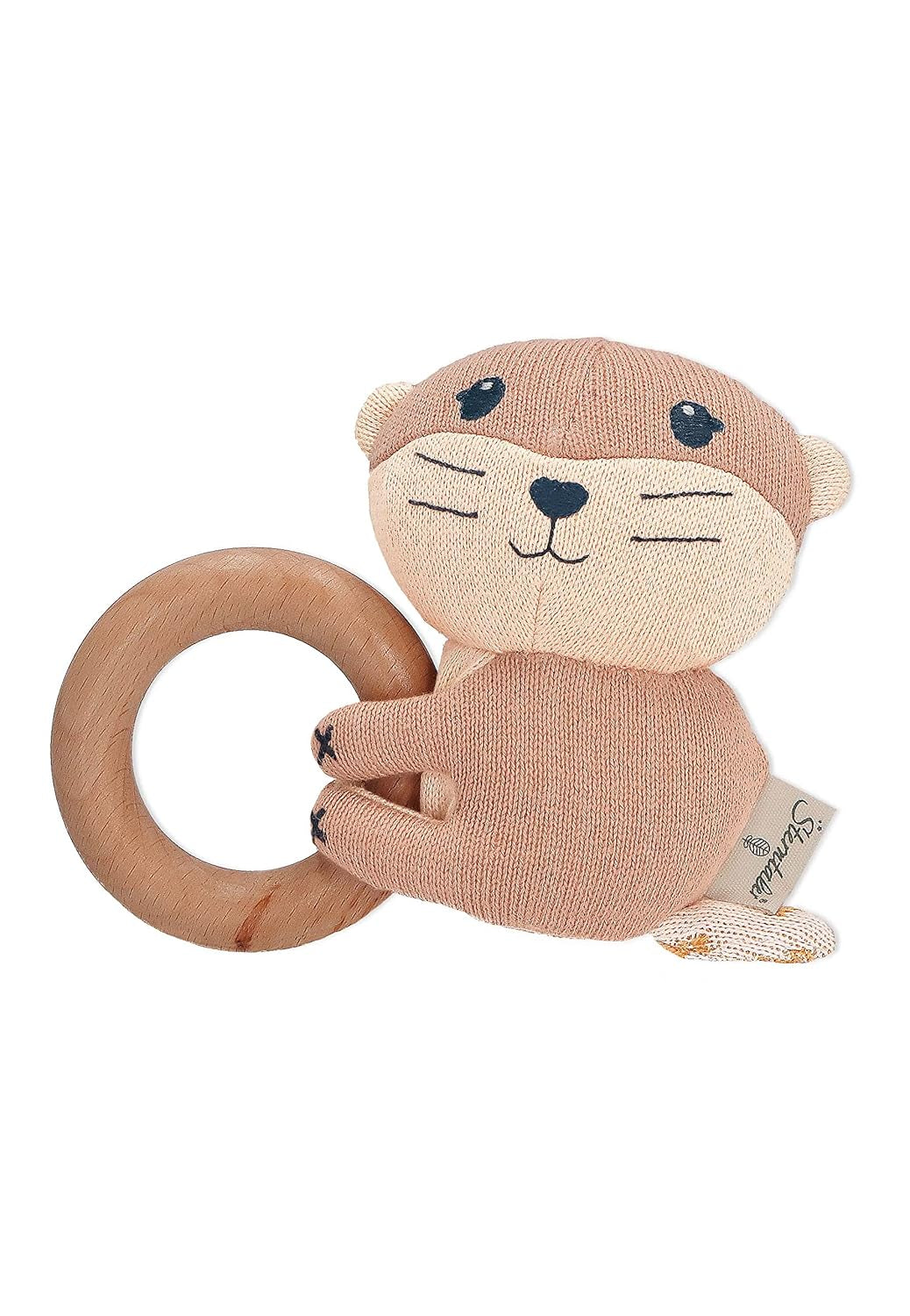 Sterntaler Baby Jungen Greifling Baby Holz Greifling Otti - zabawka dla dziecka, zabawka do chwytania, zabawka do chwytania Drewniany pierścień do chwytania dla dzieci - organiczne zabawki dla dzieci Naty Shop Domyślny tytuł