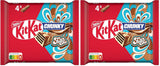 Nestlé Chunky Funky Crispy Wafel w mlecznej czekoladzie, opakowanie zbiorcze 2 opakowania (4 x 40 g każdy)