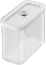 ZWILLING FRESH & SAVE CUBE Pudełko, rozmiar 2M, Modułowe pudełko do przechowywania, które można ustawiać jeden na drugim, hermetyczne i z możliwością opróżniania, można myć w zmywarce, przezroczyste Pudełka do przechowywania żywności Naty Shop 2M