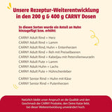 animonda Carny Adult Savory Variety (12 x 400 g), mokra karma dla dorosłych kotów, mokra karma zawierająca 100% świeżych składników mięsnych, bez zbóż i bez cukru