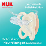 Smoczki NUK Perfect Match Air dla niemowląt | 0-6 miesięcy | Smoczki ortodontyczne, które wspomagają cyrkulację powietrza i zapobiegają ślinieniu | 95% akceptacji przez dzieci** | Lis/Miś | Opakowanie 2