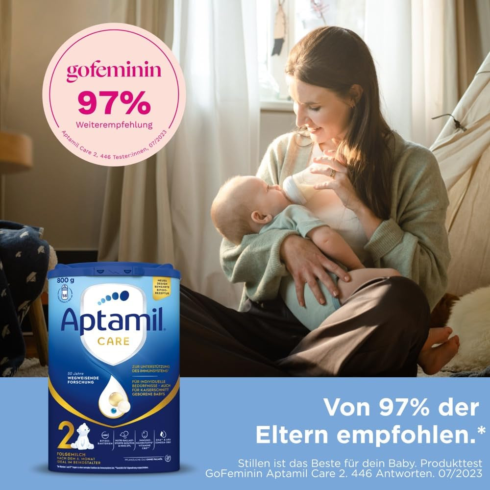 Aptamil Care 2 – Odpowiedni również dla dzieci urodzonych przez cesarskie cięcie – 1 x 800 g