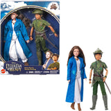 DISNEY Piotruś Pan i Wendy - ruchome figurki z typowymi strojami i zdejmowanymi dodatkami, spodnie z miękkiego materiału, do odgrywania ulubionych scen lub kreatywnej zabawy, dla dzieci od 3 roku życia, HNY36