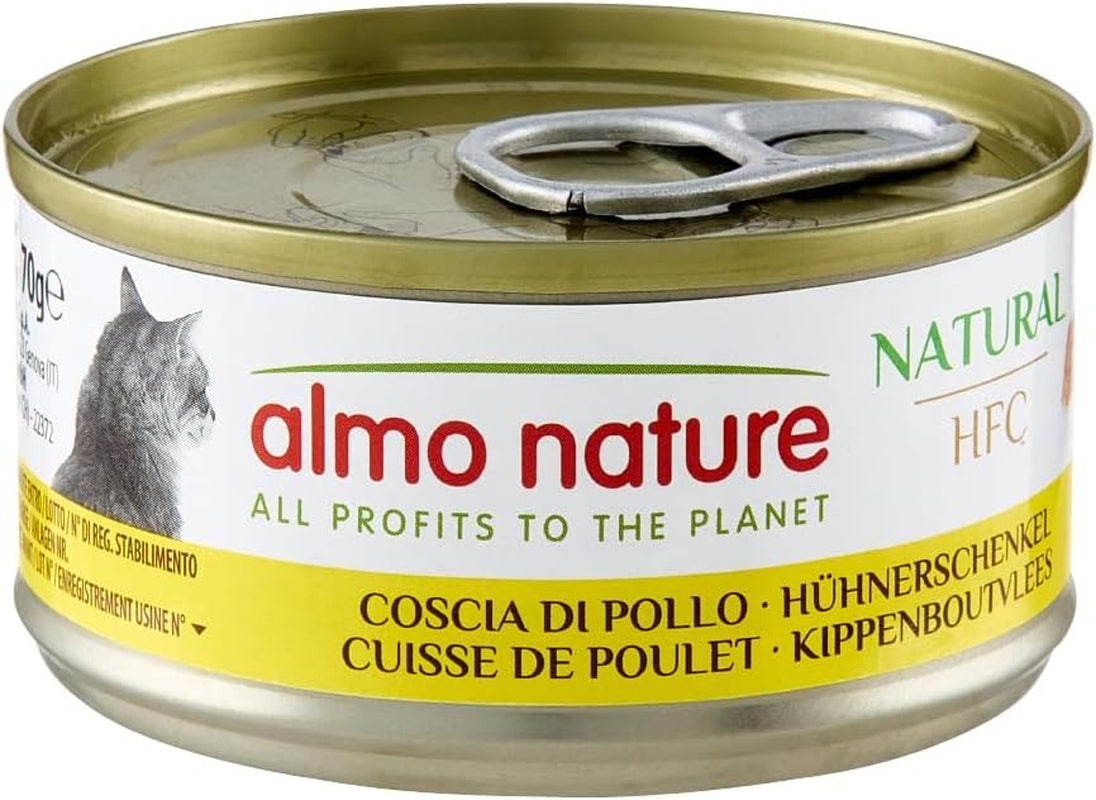 Almo Nature HFC Naturalna mokra karma dla kotów - Różne przepisy z kurczakiem - 6 x 70g