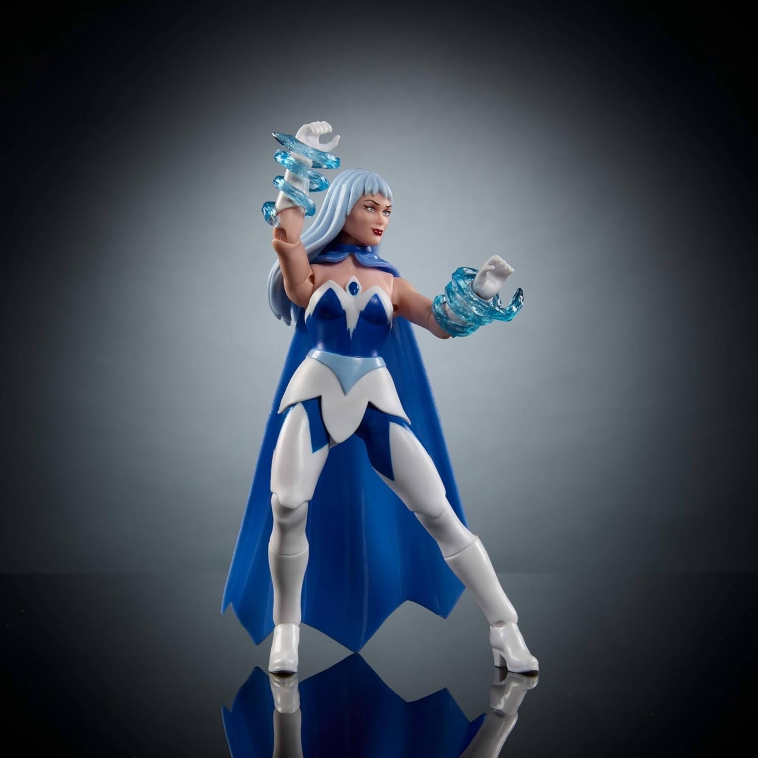 Masters of the Universe Origins Kolekcja figurek kreskówek Frosta, około 14 cm wzrostu, z serialu telewizyjnego z lat 80., księżniczka mocy z siłą lodu, szczegółowy projekt i peleryna, JBM87 Figurki Naty Shop
