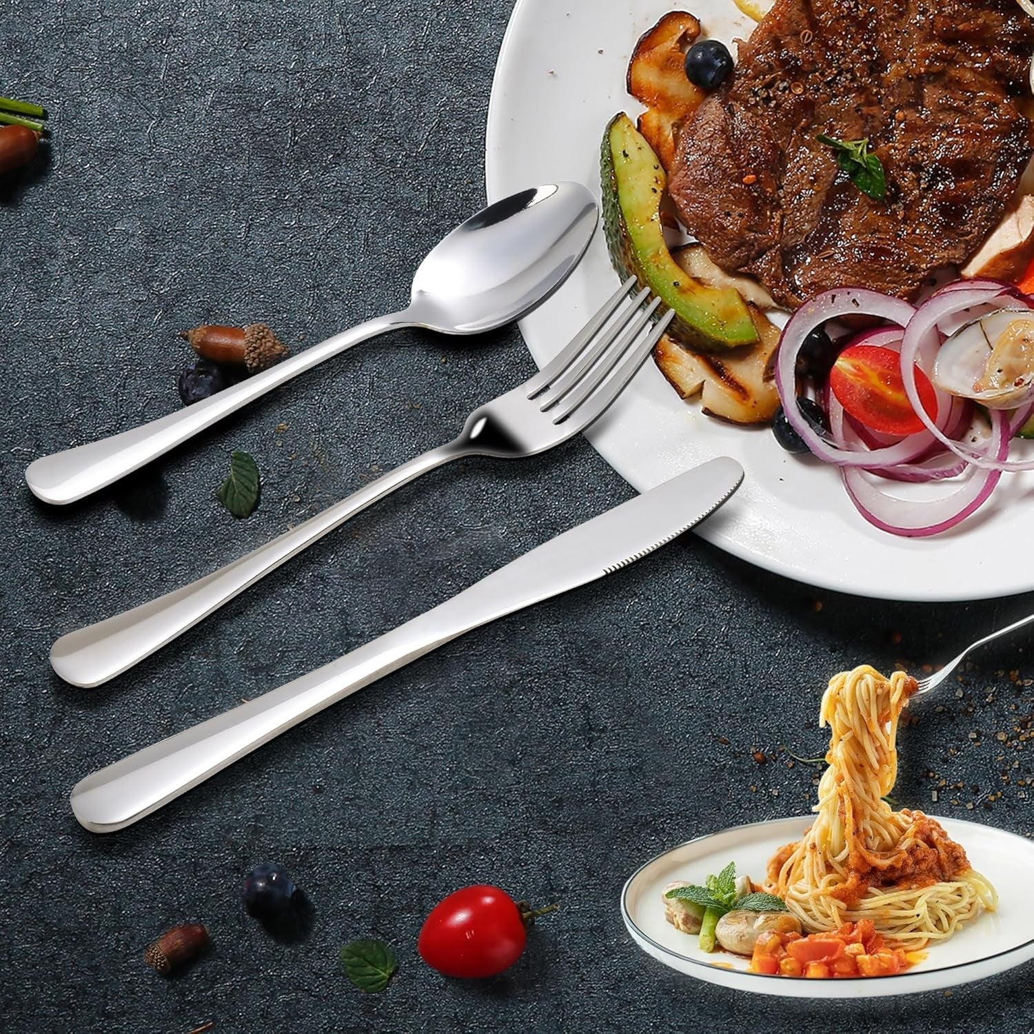 Zestaw sztućców Kitchenboss dla 6 osób: Zestaw sztućców 20 lub 30 sztuk Kitchen Naty Shop