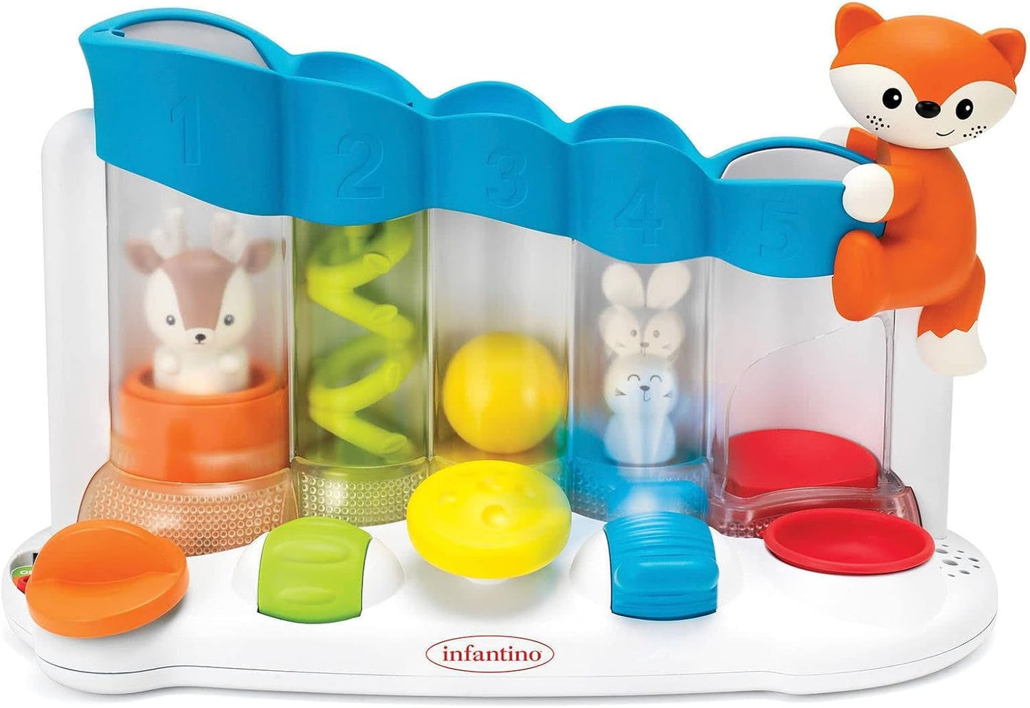 Infantino 216428 Sensoryczna piłka Drop Piano Senso, wielokolorowe zabawki dla dzieci Naty Shop