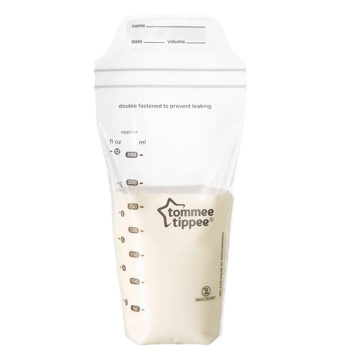 Tommee Tippee Closer to Nature Worki do przechowywania mleka matki, wstępnie sterylizowane, 350 ml Akcesoria Żywność i karmienie piersią Sklep Bebe Naty