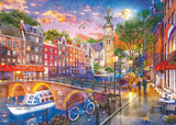 Ravensburger Puzzle 12000884 Sunset Amsterdam - 1000 elementów puzzle dla dorosłych w wieku 14+ Puzzle Naty Shop New Design
