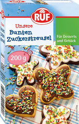 RUF, tęczowa posypka cukrowa, 200 gramów Posypka Naty Shop