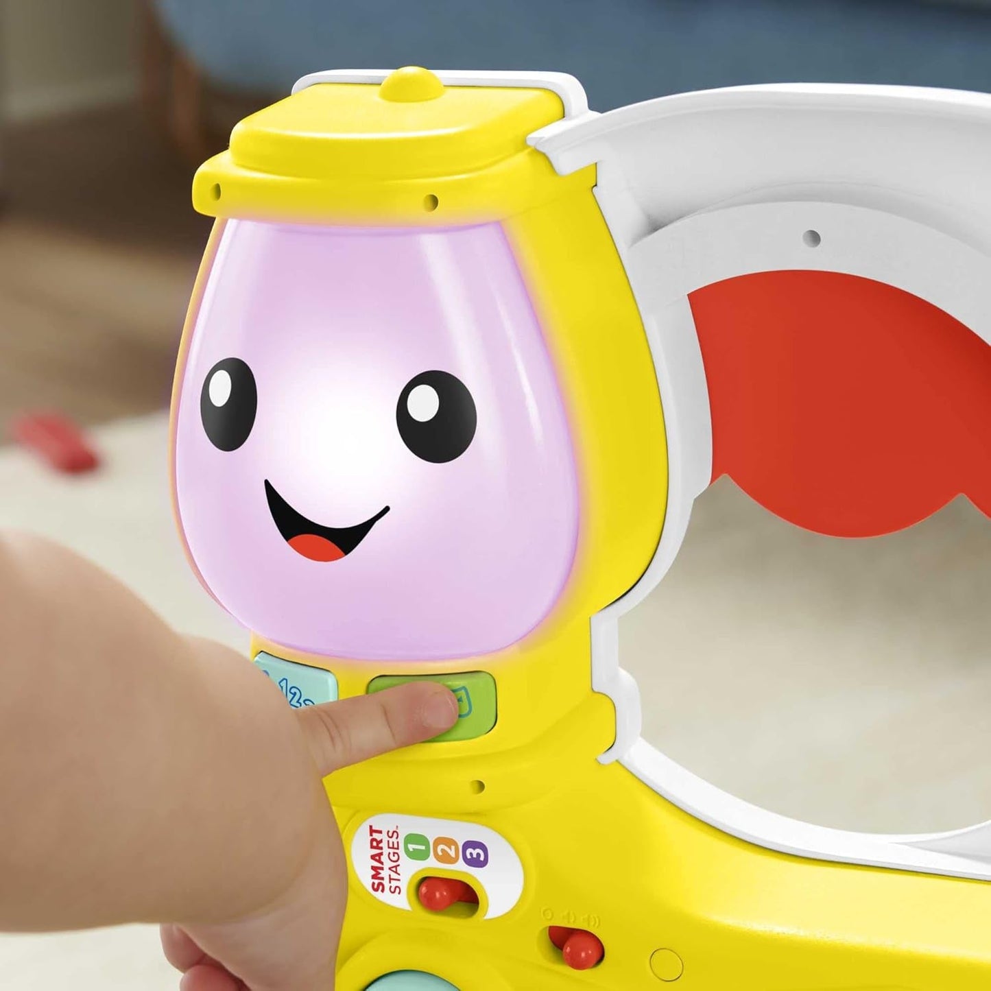 Fisher-Price - Śmiej się i ucz się Camper 3 w 1 Zabawka pchająca dla dzieci i centrum aktywności muzycznej Zabawka dla dzieci 9-36 miesięcy HCK51 Zabawki dla niemowląt Naty Shop