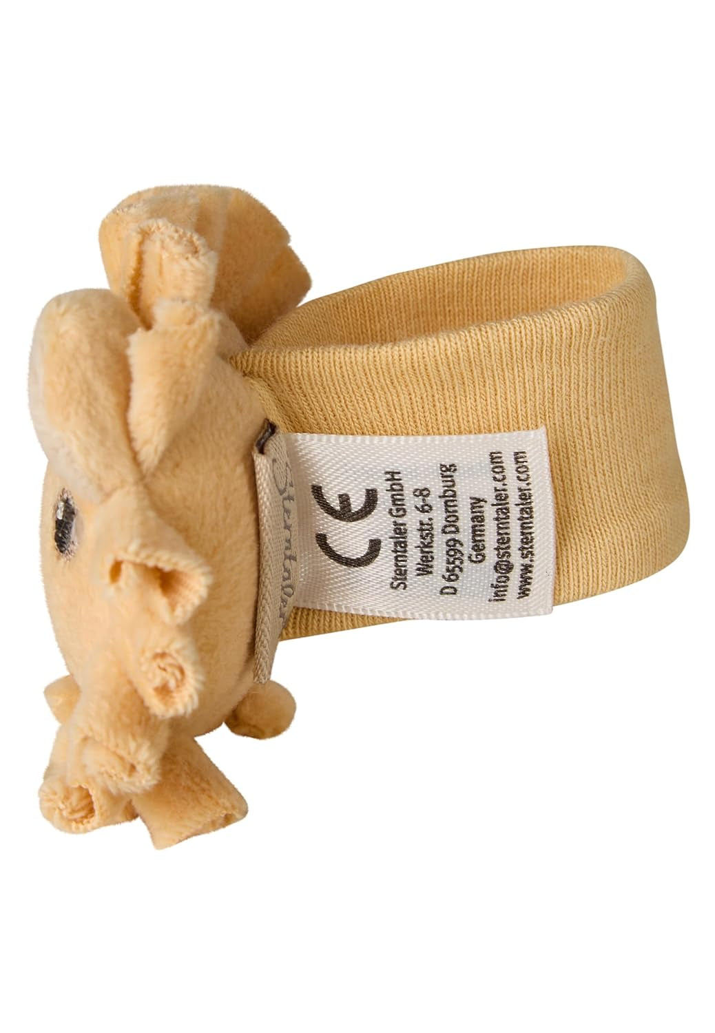Sterntaler Lion Leo Rattle Arm - Miękka zabawka dla niemowląt z grzechotką i elastyczną opaską - Dla niemowląt do chwytania i zabawy - Idealny prezent, Ochra Baby Toys Naty Shop