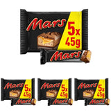 Batonik czekoladowy Karmelowa czekolada 1 opakowanie 5 batonów (1 x 225 g) (4 sztuki w opakowaniu)