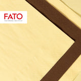 Fato - Jednorazowe serwetki papierowe, idealne na nieformalne lunche i bufety, opakowanie 50 serwetek, rozmiar 33X33, 4-krotnie, 2-warstwowe, kolor szampański, 100% czysty papier celulozowy, FSC