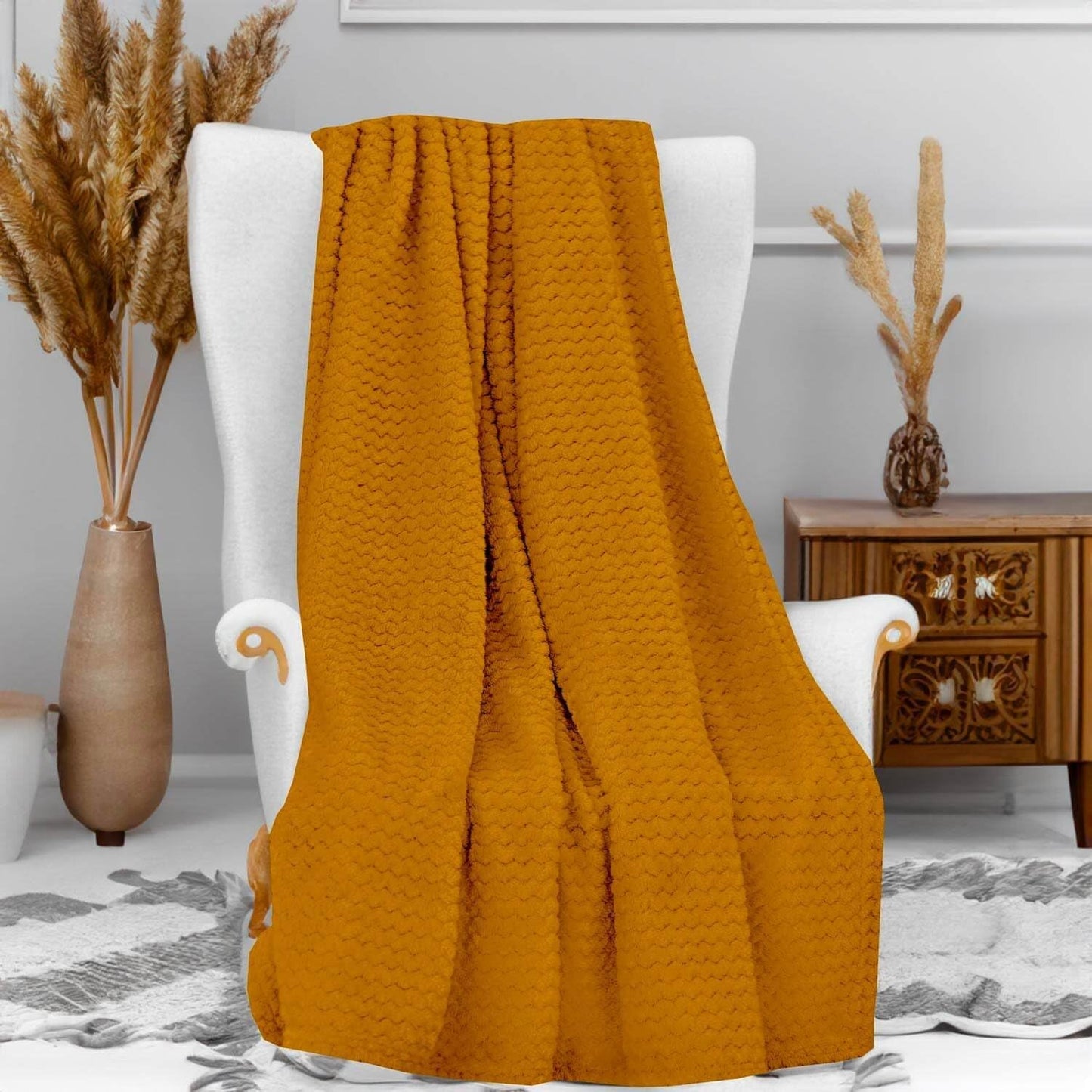 Soleil D'Ocre, kocyk, mikrofibra, 120 x 160 cm, ciemnoróżowy Kołdry i kołdry Naty Shop Blue 120 x 160 cm