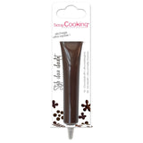 Scrapcooking - Długopis brązowy czekoladowy - Czekoladowy cukier do pisania 25 g - Jadalny dekoracyjny długopis cukrowy - Pisanie i rysowanie - Etykietowanie Fondant, Lukier, Ciasta - 6801