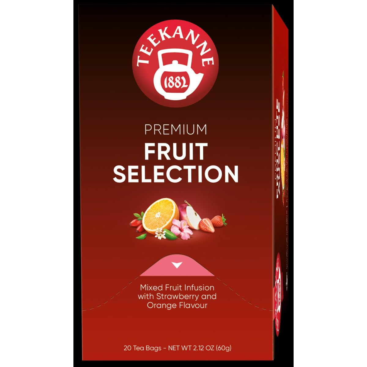 Teekanne Premium Fruit Selection, opakowanie 5 sztuk (5 x 20 torebek herbaty), 5 x 60g