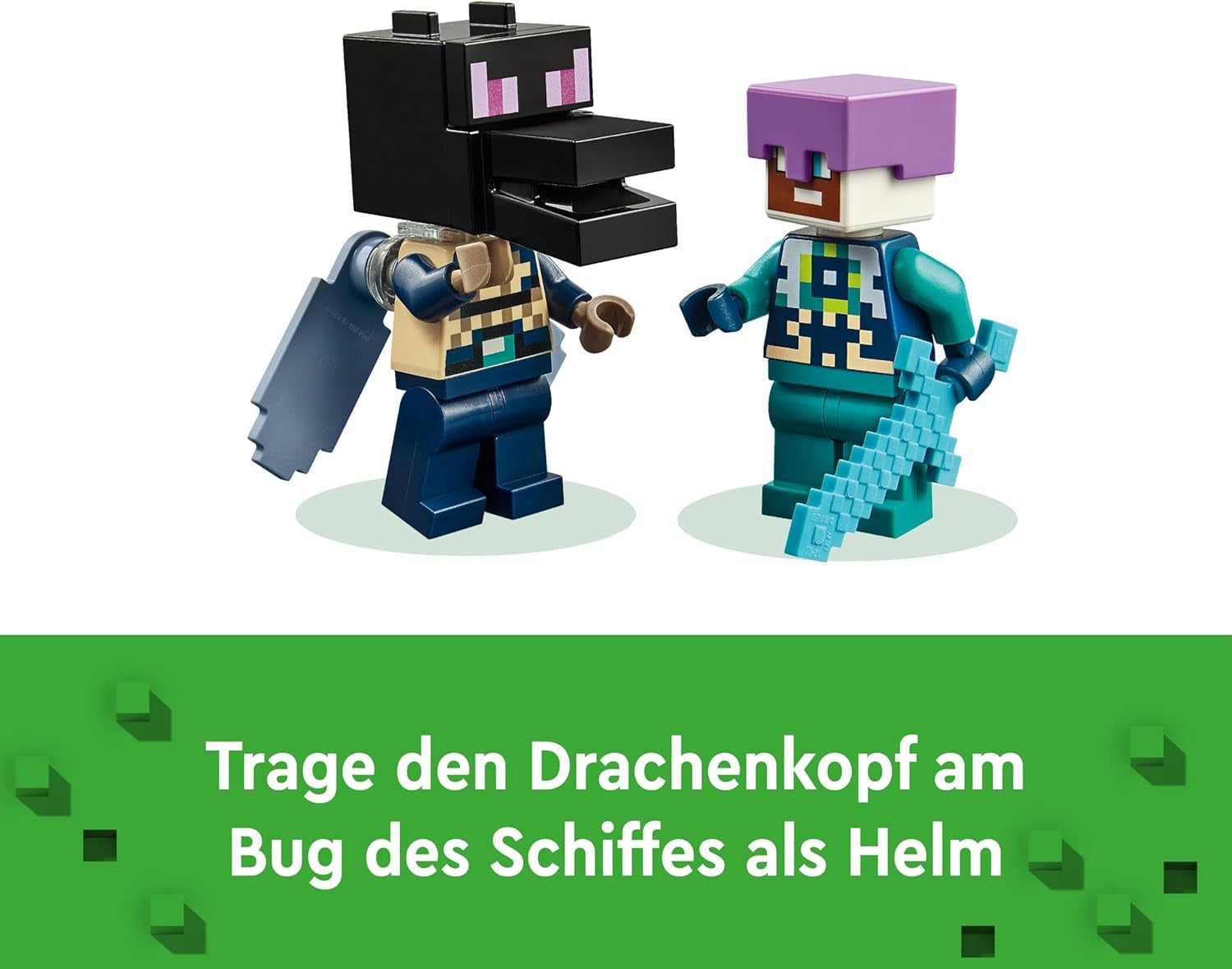 LEGO Minecraft Smok końca i statek końcowy Zestaw zabawkowy i odkrywczy Gra wideo Zestaw do budowania Zestaw przygodowy dla chłopców i dziewcząt w wieku 8 lat 21264 Zestawy do budowania Zobacz sklep LEGO