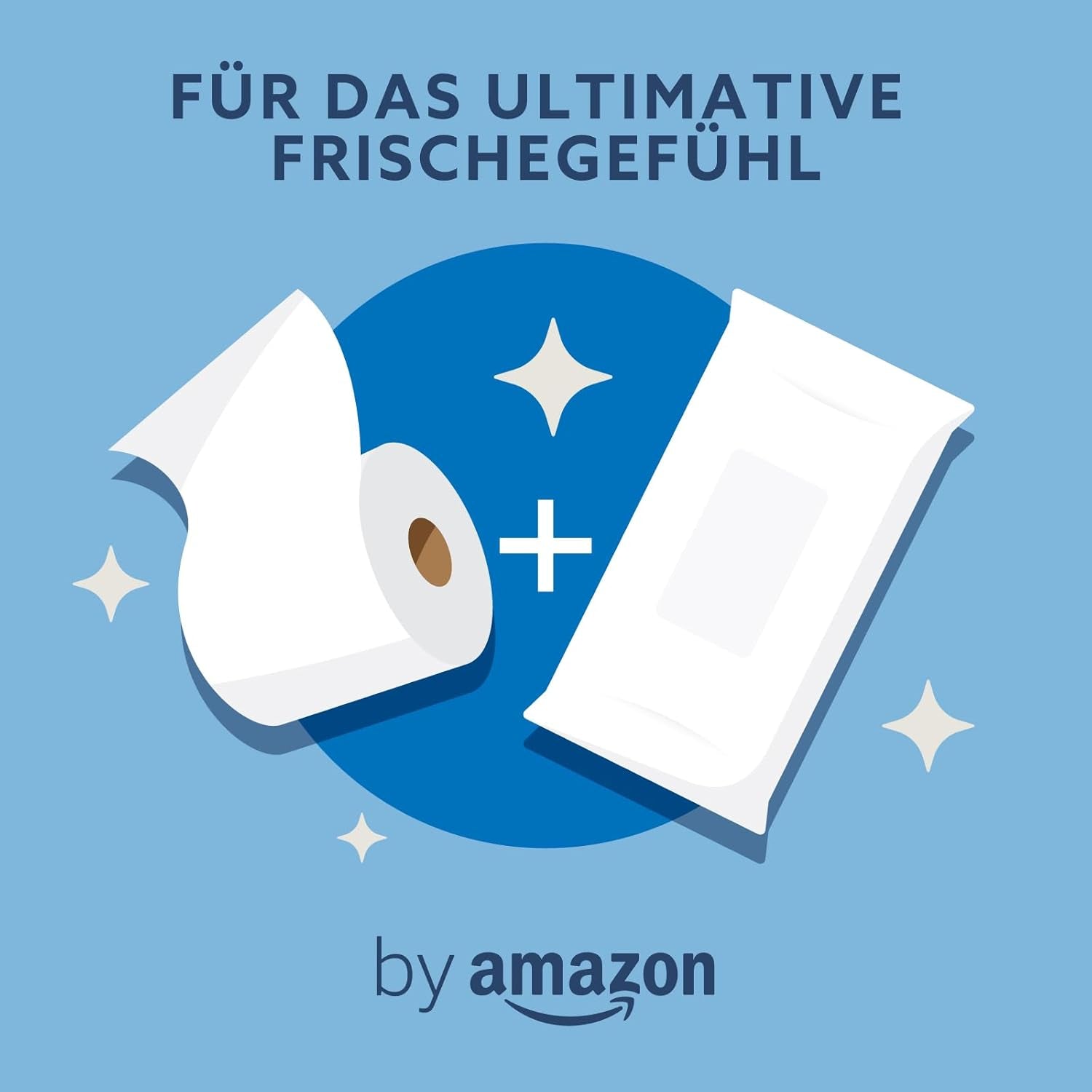 Amazon Miękkie, mokre, bezwonne, drobno chłonne, bezzapachowe chusteczki toaletowe, 240 sztuk (6 opakowań po 40 sztuk) (dawniej marka Presto!)