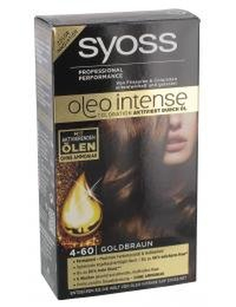 Syoss Oleo Intense Coloration 5-86 Sweet Brown 3 szt. (3 x 1 szt.) Naty Shop Farba do włosów Złoty brąz 1 szt. (1 szt.)