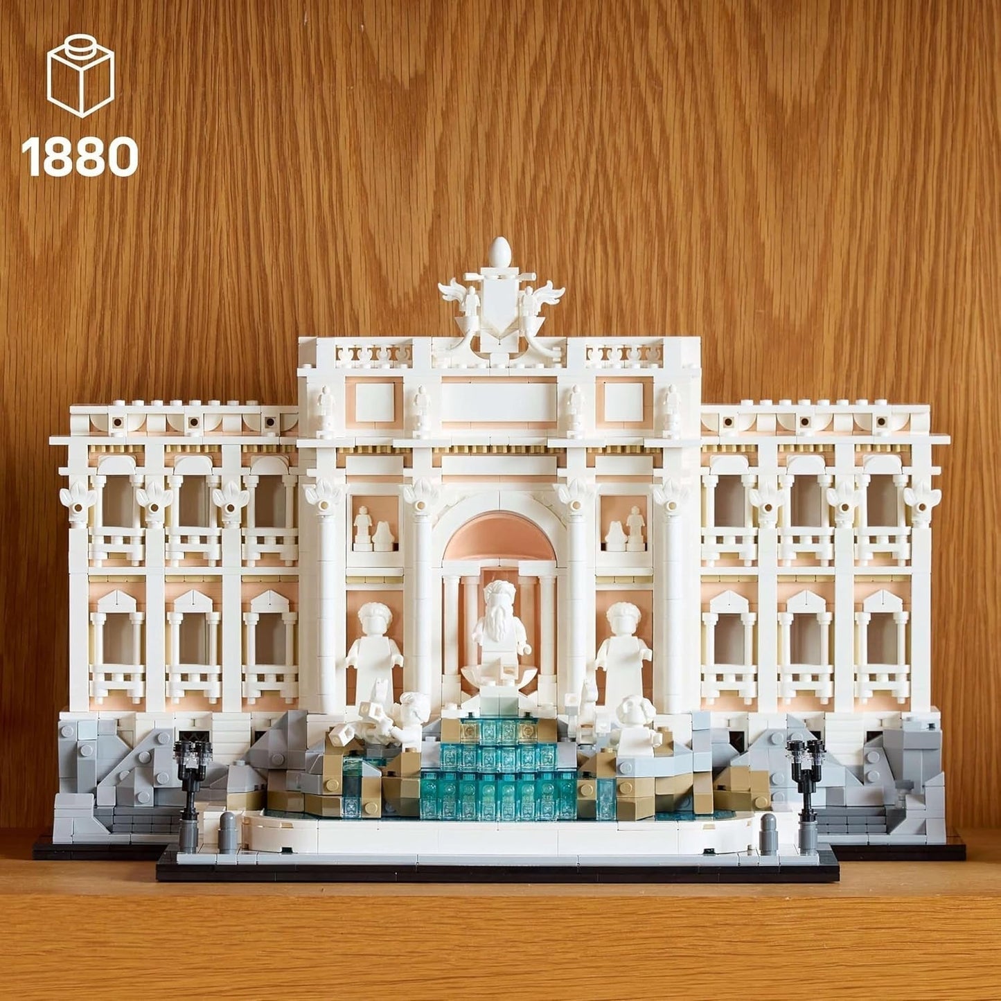 LEGO Architecture Fontanna di Trevi — model zabytku Rzymu z rzeźbami minifigurek — element kolekcji do biura i salonu — prezent dla dorosłych i miłośników architektury 21062 Zestawy do budowania Besuche den LEGO-Store