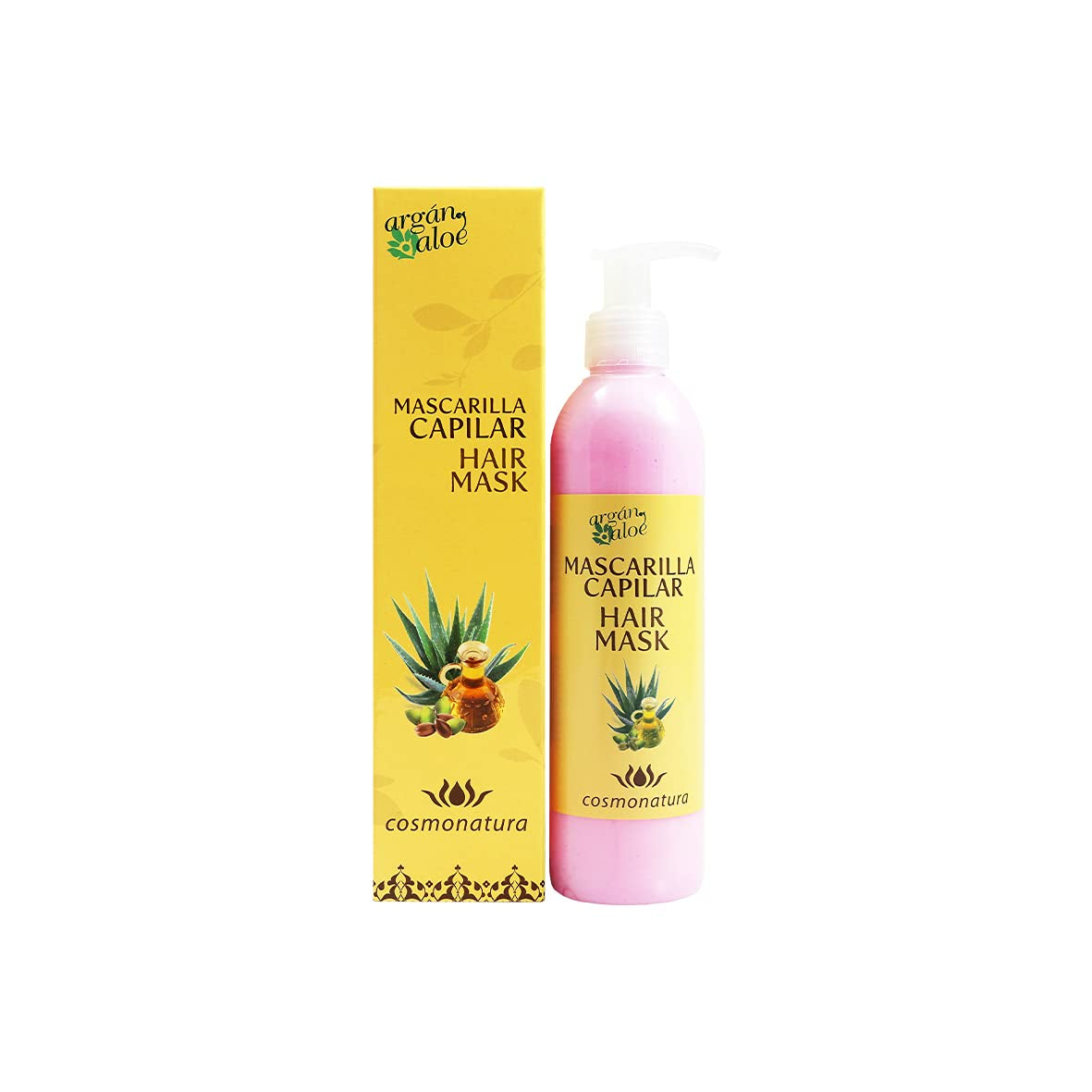 70060 Maska do włosów z aloesem i arganem, 250 ml Maska do włosów Naty Shop Tytuł domyślny
