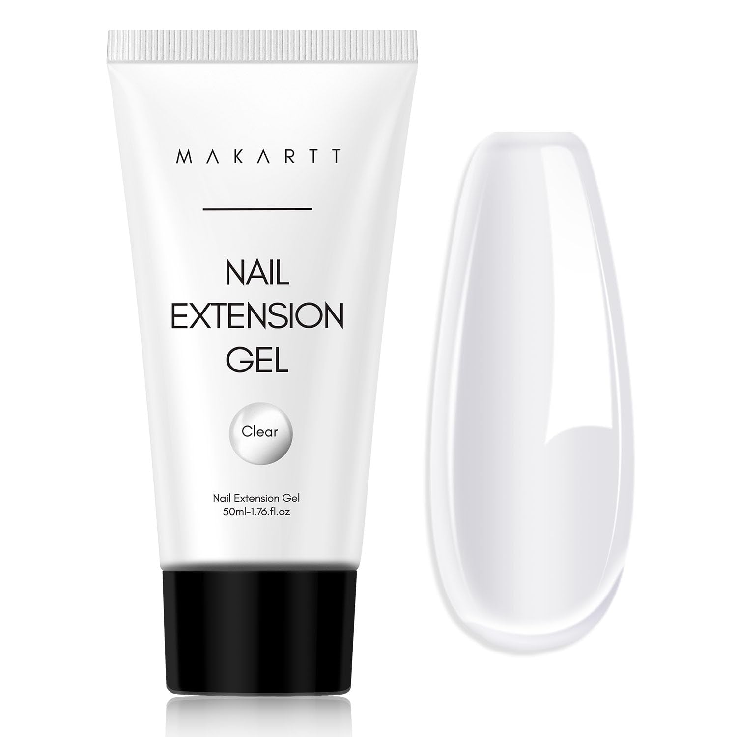Makartt Poly Nail Extension Gel - 50 ML Extension Builder Akrylowy Poly Nägel Aufbaugel Extender Gel Für Gelnägel Für Nagelverlängerung, Nagelstärkung, Dekoracja paznokci (przezroczysty)