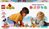 LEGO 10941 DUPLO Disney Urodzinowy pociąg Mikiego i Minnie, zabawkowy pociąg z ciastem i balonami, prezent dla dzieci od 2 lat Zestawy do budowania Besuche den LEGO-Store