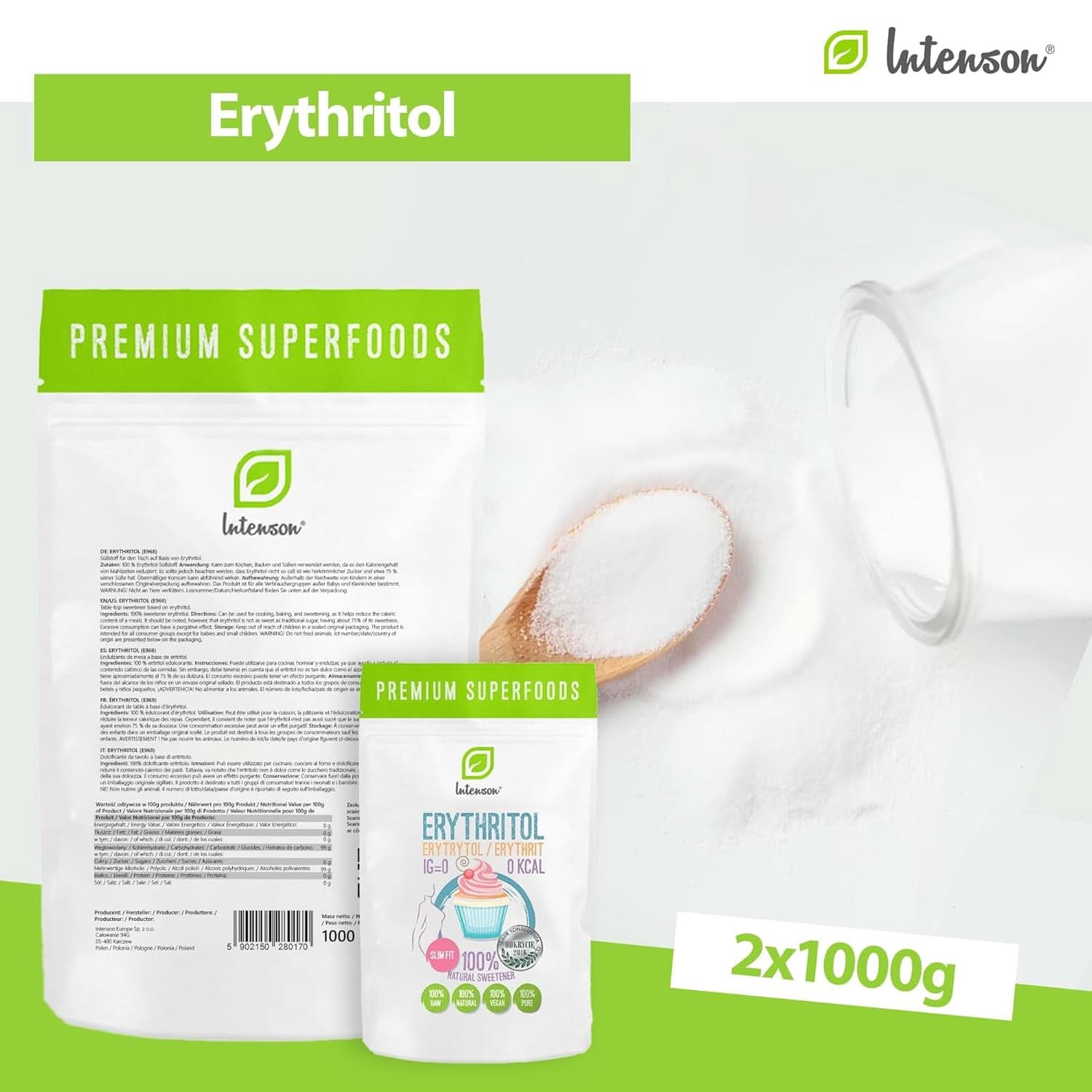 Erytrytol - Naturalna alternatywa cukru, 2 Kg Słodziki Naty Shop