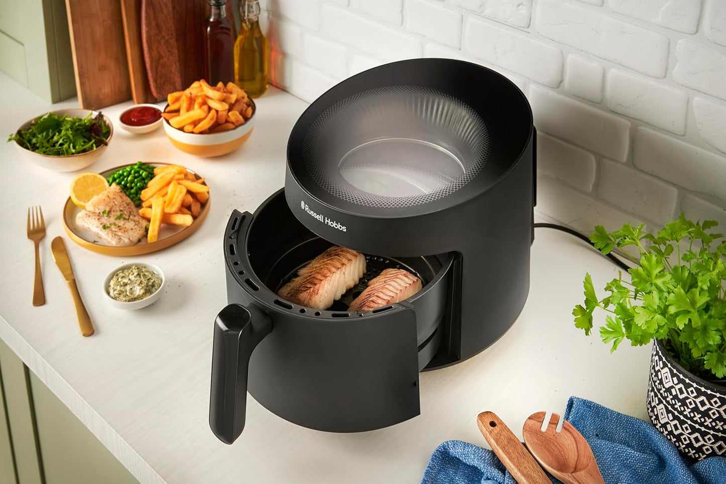 Russell Hobbs Airfryer, 5 litrów, 10 programów, okienko Naty Shop Appliances