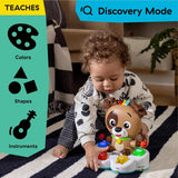 Baby Einstein, Drum & Learn Dean Muzyczna zabawka edukacyjna – multisensoryczna zabawka dla dziecka, 2 tryby gry, kolory, kształty i instrumenty, ponad 50 dźwięków, zabawki dla dzieci od 6 miesiąca życia Naty Shop