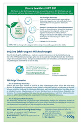 HiPP 2 Organiczne mleko następne (4 x 600g), po 6 miesiącu, z Omega-3 (DHA, ALA), wapniem i łatwą w przygotowaniu skrobią organiczną, najwyższej jakości organicznej