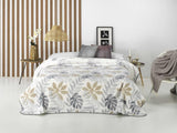 Koc z nadrukiem, duża objętość, 100% poliester, 450 g/m², miękki, na jesień/zimę, Design Harmony N10, 170 x 240 cm, do łóżek 90/105 cm, szary Kołdry i kołdry Naty Shop szare 170X240 cm - łóżko 90/105 cm