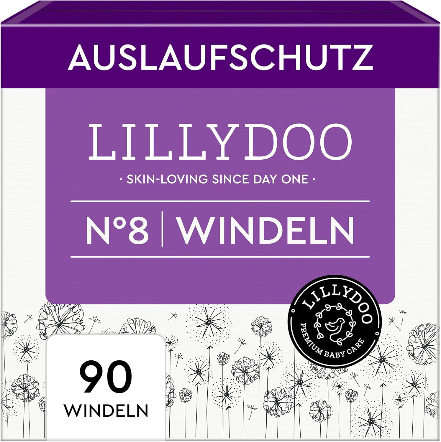 LILLYDOO Pieluszki dziecięce Przyjazne dla skóry - rozmiar 3 (6-10 kg), 29 sztuk, niezawodna ochrona przed wyciekami, miękkie, bezzapachowe i bez balsamu dla skóry wrażliwej, testowane dermatologicznie