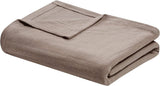 Madison Park Freshspun Wicker Twin Szary bawełniany koc i kołdry Madison Park Khaki Twin