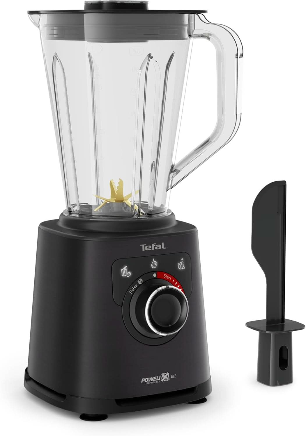 Mikser stojący Tefal Perfectmix+, 3 programy automatyczne, Powelix-Klingentechnologie, system chłodzenia powietrzem, pojemność 2 l, Tritan-Behälter, Inkl. Spatel, Schwarz, BL88A831 Kuchnia Naty Shop