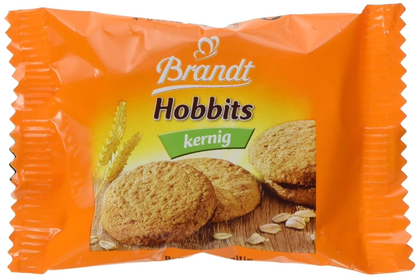 Brandt Hobbits Crunchy – 2 opakowania – Pudełko cateringowe zawierające 60 opakowań – Pełnoziarniste ciasteczka owsiane o wysokiej zawartości błonnika (60 x 22,8 g)