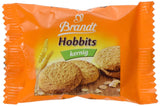 Brandt Hobbits Crunchy – 2 opakowania – Pudełko cateringowe zawierające 60 opakowań – Pełnoziarniste ciasteczka owsiane o wysokiej zawartości błonnika (60 x 22,8 g)