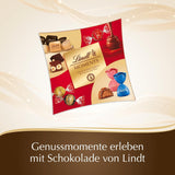 Czekolada Lindta | Pudełko Lindt Chwile | 223g | Wyrafinowana mieszanka najlepszych trufli LINDOR, orzechowych kostek NUXOR i chrupiącego FIORETTO | Czekoladowy prezent